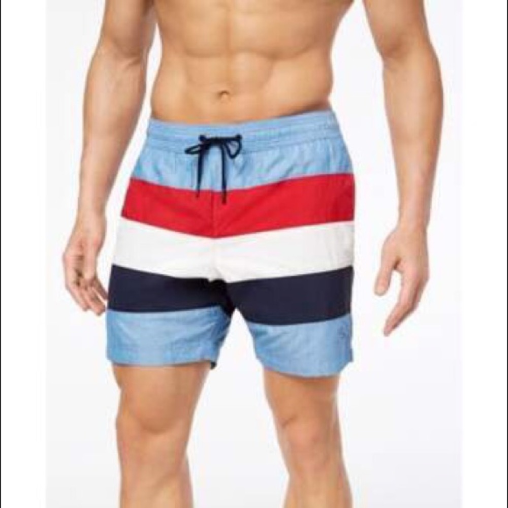 Tommy Hilfiger men’s logo swim trunks